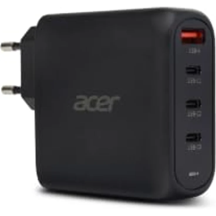 Acer 100W GaN Charger, USB-Ladegerät mit 1x USB-A und 3x USB-C Anschluss, kompatibel mit Smartphones, Tablets und Notebooks – Bild 5
