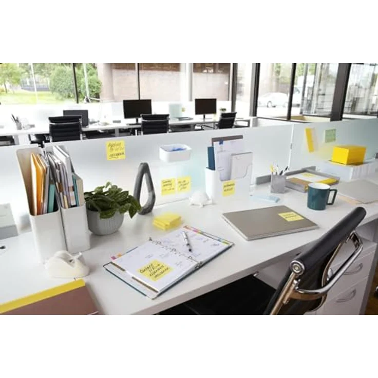 Post-it Notes Super Sticky Z-Notes, Haftnotizblock mit 100 Blatt, kanariengelb, VE=12 Blöcke – Bild 1