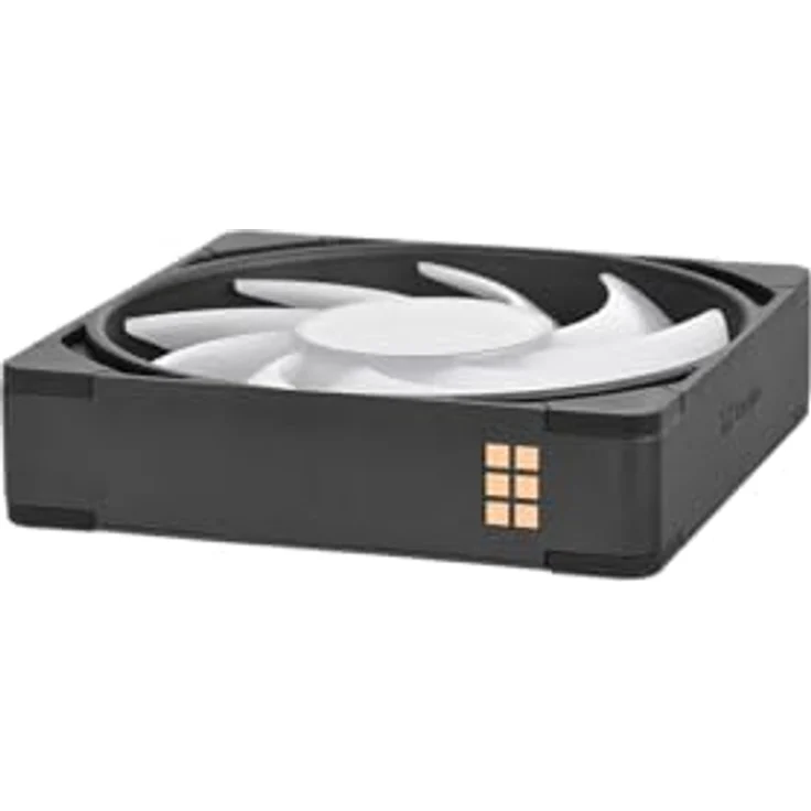 Thermaltake CT140 EX Infinity ARGB Sync, 120-mm-ARGB-PWM-Lüfter mit Dual Infinity Mirrors, MagForce 2.0 und modularem Kabeldesign, 3er-Pack, Schwarz – Bild 5