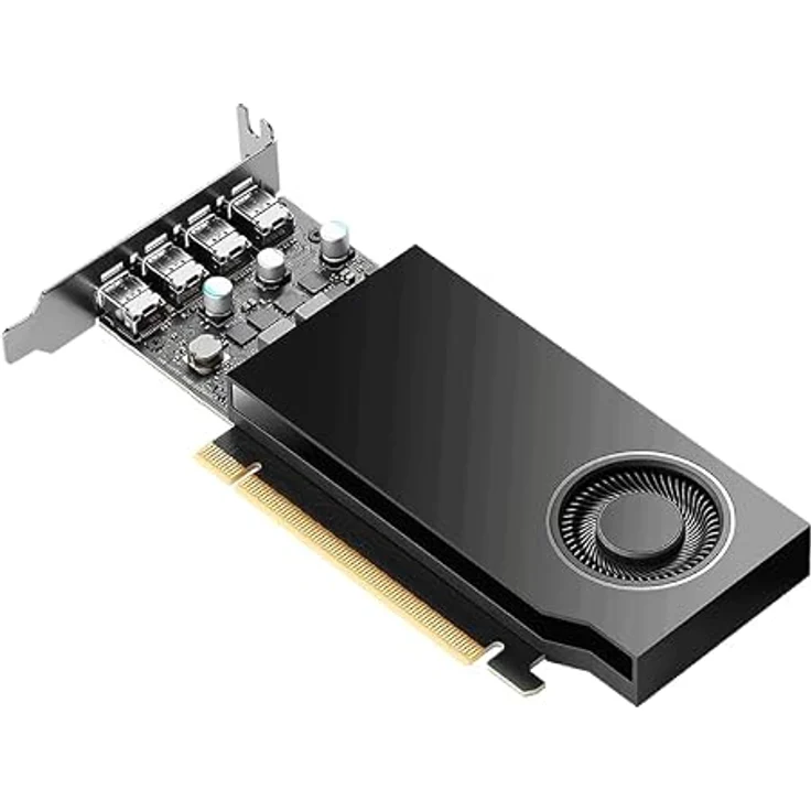 PNY NVIDIA RTX A400 Low Profile, Grafikkarte mit 4 GB GDDR6-Speicher und Unterstützung für bis zu vier Monitore – Bild 2