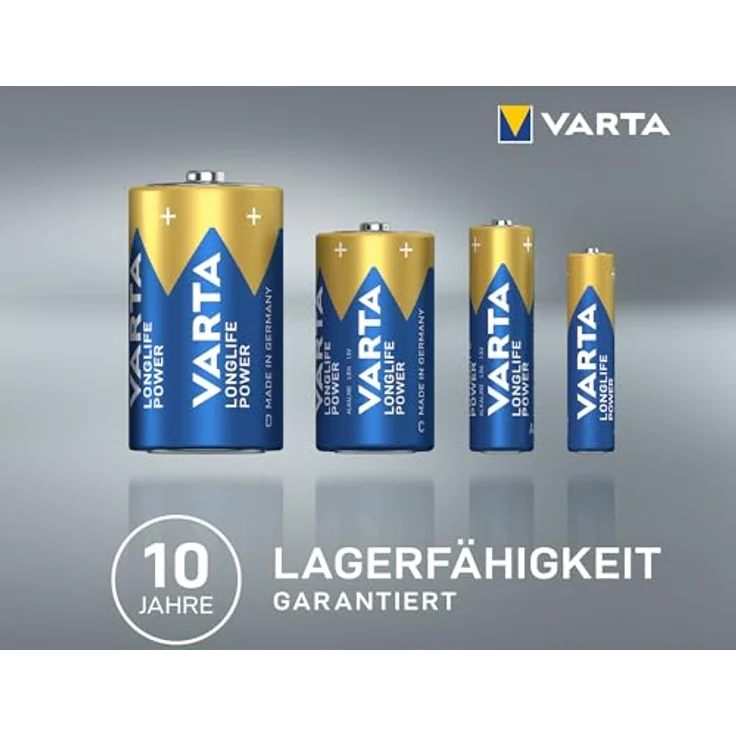 Varta Batterien AAA, 12 Stück, Longlife Power, Alkaline, 1,5V, plastikfreie Verpackung, Made in Germany – Bild 5