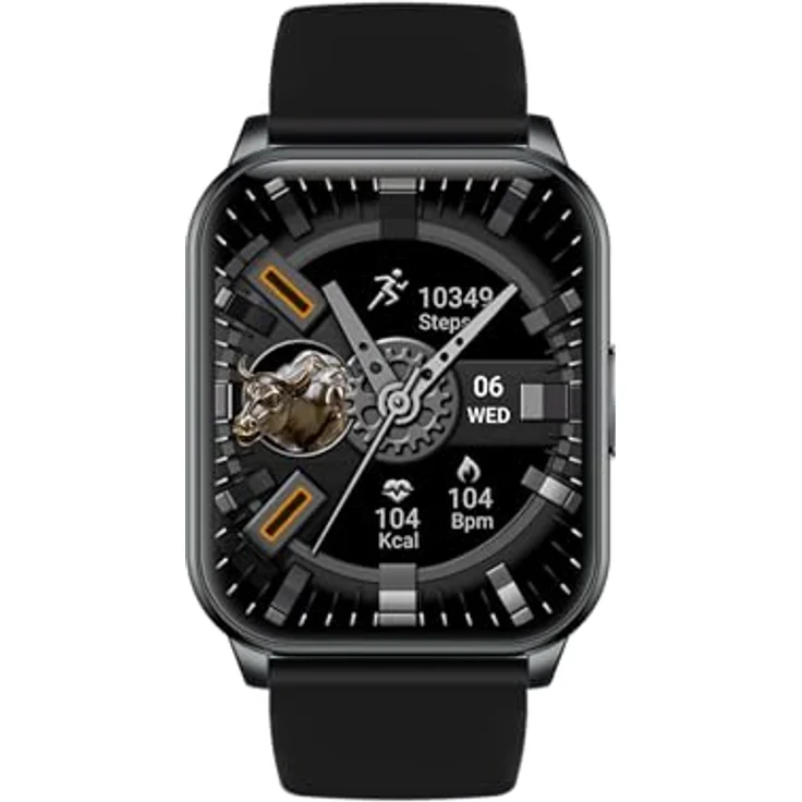 Maxcom - FW25 Arsen Pro Smartwatch - Männer - Damen - Unisex - Fitnessuhr - mit Blutdruck-, Herzfrequenz-, Schlafüberwachung und Schrittzähler - Eckig - Elegant - mit Gummiband Schwarz – Bild 3