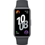 Honor Band 10 NFC, 1.57'' AMOLED Smartwatch mit 180mAh Akku, schwarz/grau/grün, 96 Trainingsmodi, wasserdicht (5ATM)