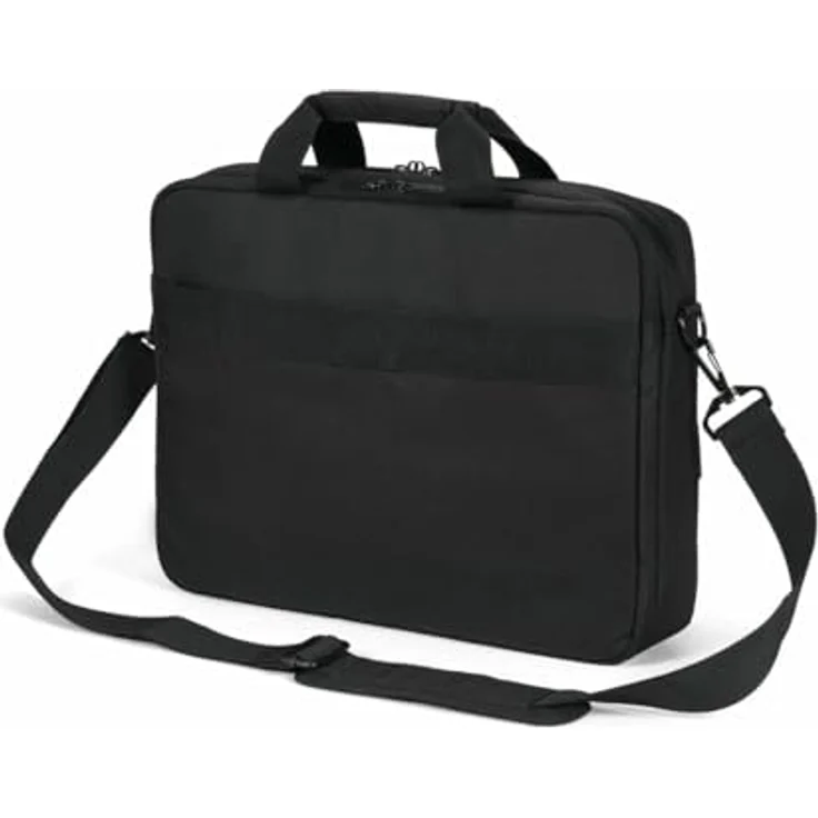Dicota Top Travel, Notebooktasche für 17.30" Laptops, wasserabweisend, schwarz, aus Recycling-PET mit RFID-Blocker und gepolstertem Schultergurt – Bild 2