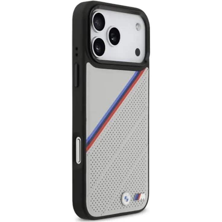 CG MOBILE BMW M Tricolor Metal Logo, MagSafe-kompatible Schutzhülle für iPhone 17 Pro Max, grau – Bild 4