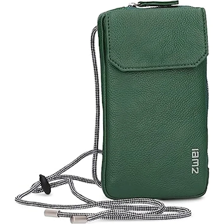 Zwei Mademoiselle.M Handytasche, 10 cm x 3 cm x 19 cm, 100% Polyurethan, grün