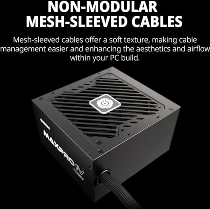 ENERMAX MAXPRO IV 750 Watt ATX Gaming PC Netzteil|Nicht-modular|80 Plus|geräuscharmer 120mm Lüfter|EMP750W – Bild 4