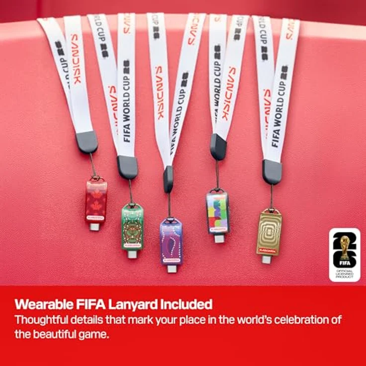 SanDisk FIFA World Cup 2026 (Gold Edition) USB Flash Drive, 128 GB, USB-C 3.2 Gen 1 – Bild 8