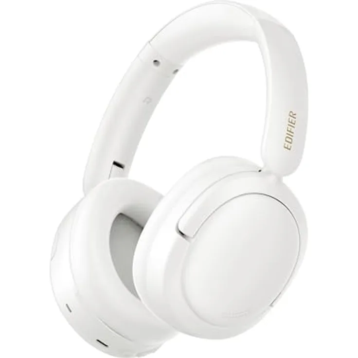 Edifier W800BT SE, Kabellose Over-Ear Bluetooth 5.4 Kopfhörer mit KI-Rauschunterdrückung, 45 Std. Akku, Schnellladefunktion, AAC Codec, Dual-Device Verbindung, faltbar, weiß