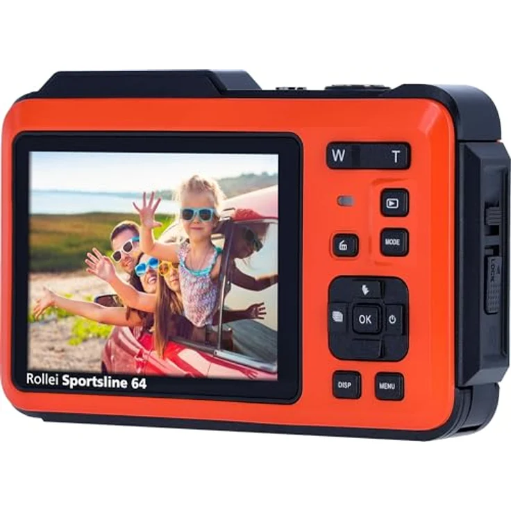 Rollei Sportsline 64 Selfie Kompaktkamera (64 MP) in Orange – Bild 7