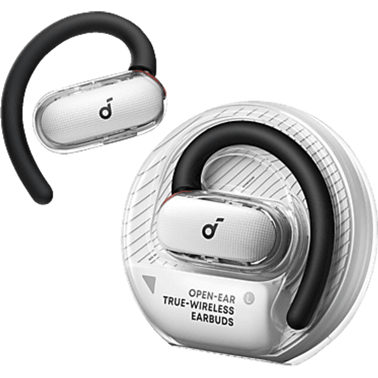 SOUNDCORE BY ANKER V40i, Open-ear Bluetooth Kopfhörer mit angepassten Ohrbügeln und klarer Gesprächsqualität, Weiß