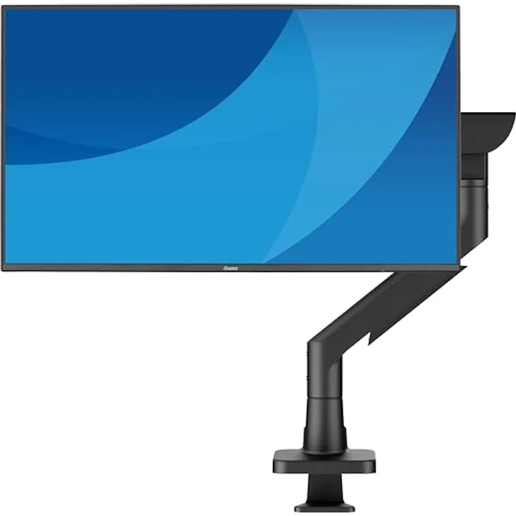 iiyama DS6001C-B1, Ergonomische Monitorhalterung für Monitore bis 49" (124 cm), bis 27 kg, höhenverstellbar mit Gasfederarm, integrierter Drehstopp – Bild 3