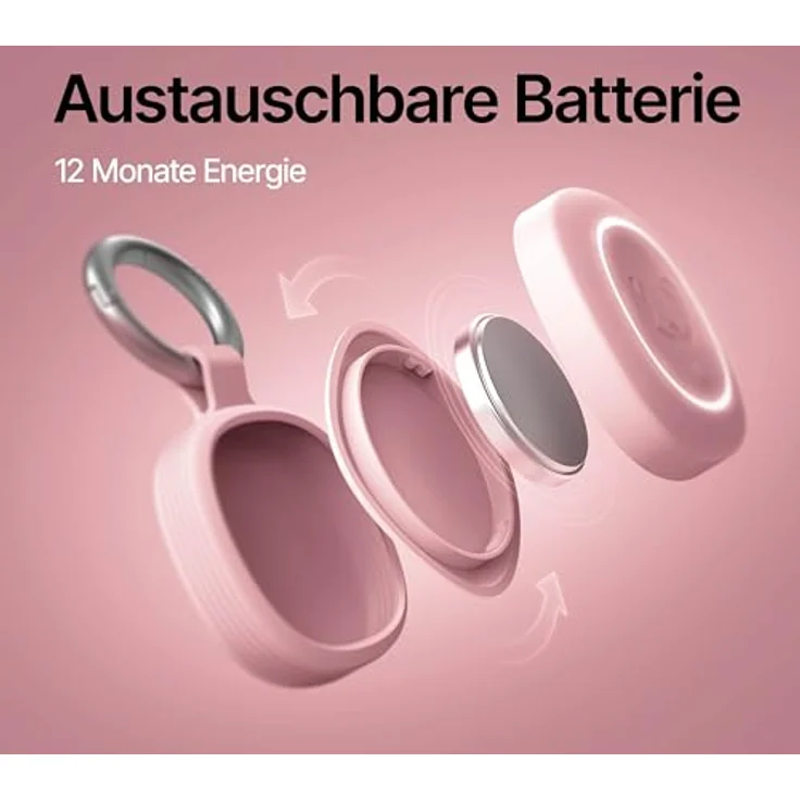 Fresh n Rebel Smart Finder 2, Schlüsselfinder mit Apple Find My und Google Find Hub, IPX7, pink – Bild 8