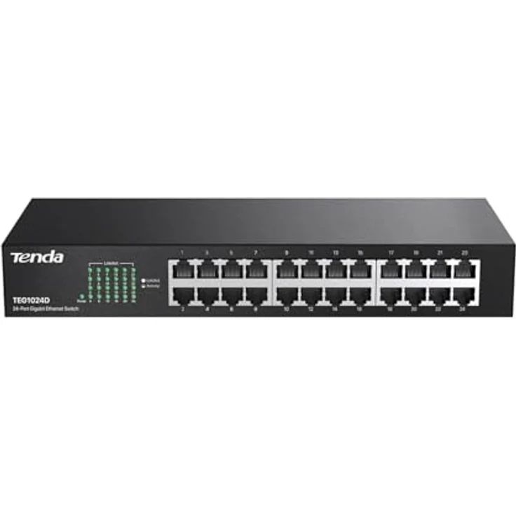 Tenda TEG1024D Gigabit Switch (24-Port RJ-45, L2, 48Gbps) – Bild 2