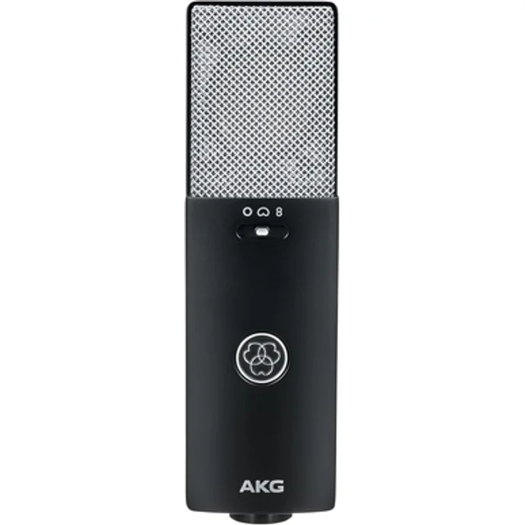 AKG C 114, Großmembran-Studio-Kondensator Mikrofon mit schaltbarer Charakteristik (Niere, Kugel, Acht), Schwarz