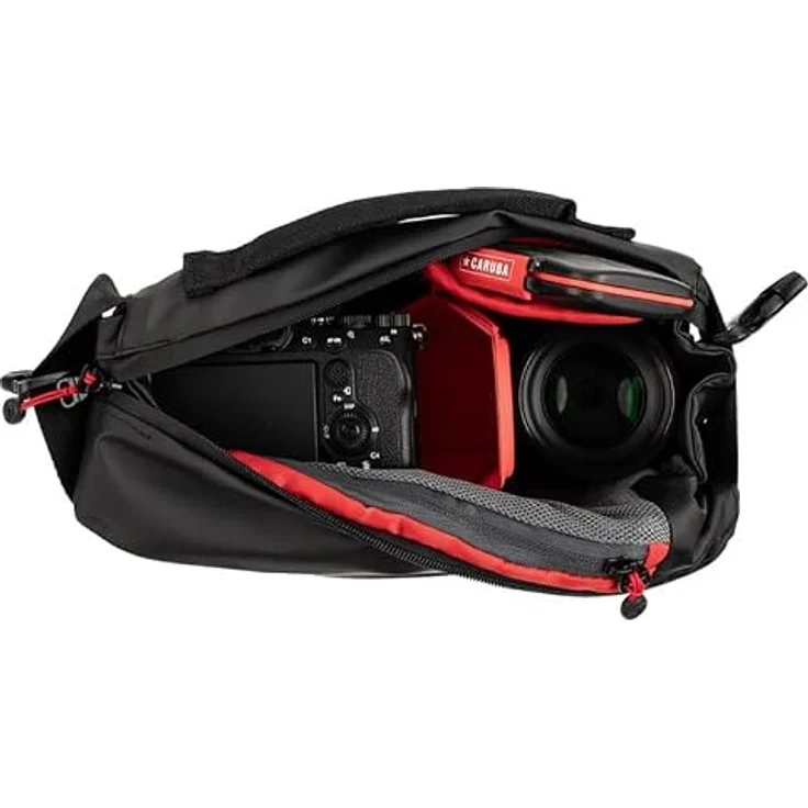 Caruba Compex Chase 100, Kameratasche für DSLR und Zubehör, schwarz – Bild 2
