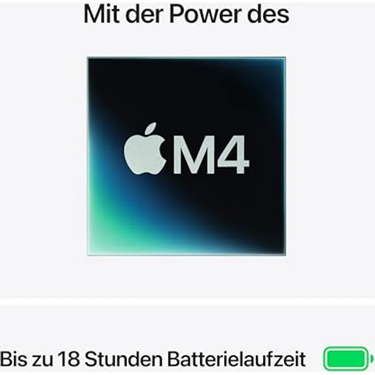Apple Macbook Air 13.6" - M4 10-Core CPU 10-Core GPU - 24 GB - 512 GB SSD - Himmelblau - 2025 – Bild 2
