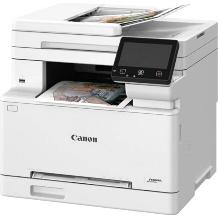 Canon i-SENSYS MF667Cdw, Farblaser Multifunktionsdrucker 4-in-1 mit Duplexdruck, 25 S/min, 12,7 cm Touchscreen, WLAN, LAN – Bild 1