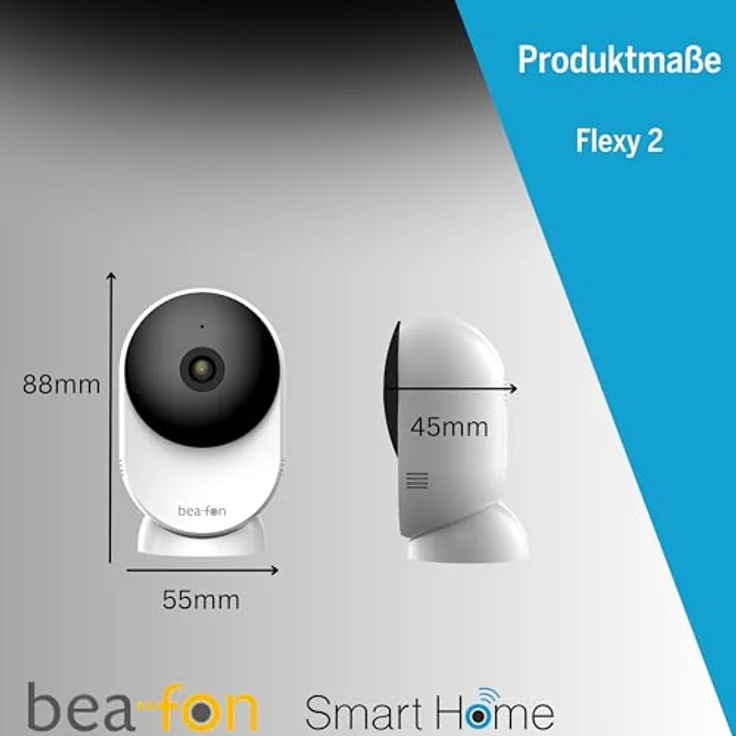 Bea-Fon Flexy 2F Netzwerkkamera (2304 x 1296 Pixel), Schwarz, Weiss – Bild 5