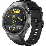 HUAWEI Watch GT 5 Pro 46 mm Smartwatch, Schwarz, Kunstvolles Design, Sportfunktionen auf Profi-Niveau, Health-Tracking, EKG-Monitoring, bis zu 14 Tage Akkulaufzeit, GPS, Bluetooth-Anrufe, iOS & Android