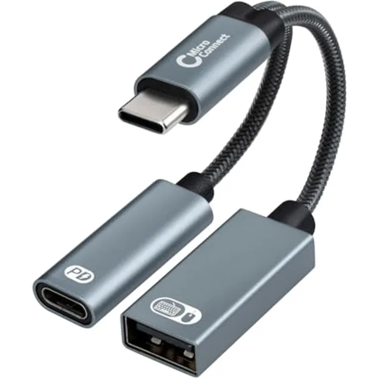 MicroConnect USB-C auf USB-C PD und USB-A Hub, vielseitiger Anschluss für schnelle Datenübertragung