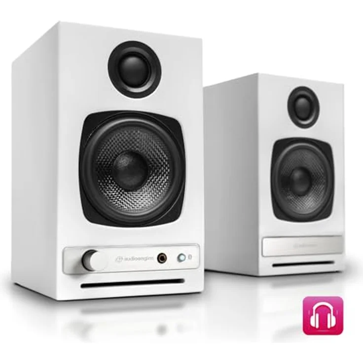 Audioengine Powered Bookshelf Speakers HD3 Regallautsprecher weiß – Bild 3