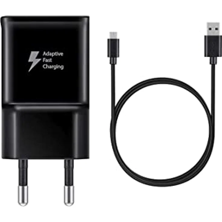 Ventarent Device Refreshing + Leasing Adapter 15W + Ladekabel Micro USB Kompatibel Mit Samsung Galaxy S3 S4 S5 S6 S7 Edge Note 3 Schwarz – Bild 1