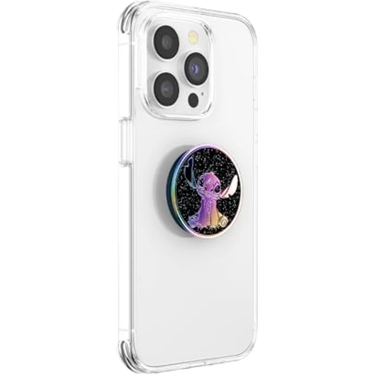 PopSockets PopGrip, Handygriff mit ausziehbarem Ständer, Disney Öl-Slick-Stitch, kompatibel mit iPhone und Samsung – Bild 4