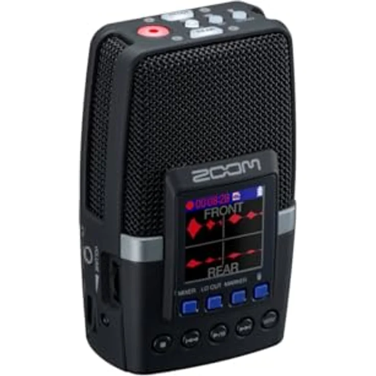 Zoom Audio H2essential, Digitales Aufnahmegerät mit Dreifach-Mikrofon-Konfiguration und USB-Mikrofonfunktionalität – Bild 3