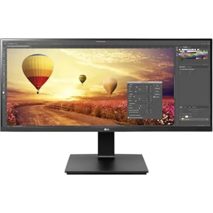 LG 34BR65F-B, 34" IPS UltraWide Monitor, 2560 x 1080, 75Hz, 5ms, höhenverstellbar, 99% sRGB, HDR10, Smart Energy Saving – Bild 1
