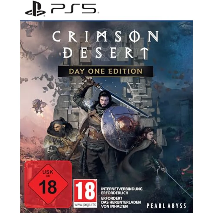 Pearl Abyss Crimson Desert Day One Edition, PS5 Open-World Spiel mit Khaled-Schild DLC und exklusivem Bonus-DLC – Bild 1