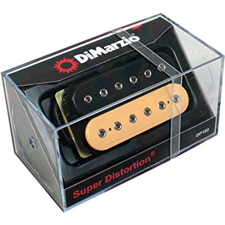 DiMarzio DP100 BK/CR Super Distortion, Tonabnehmer für 70er und 80er Hardrock, Farbe Creme/Schwarz – Bild 4