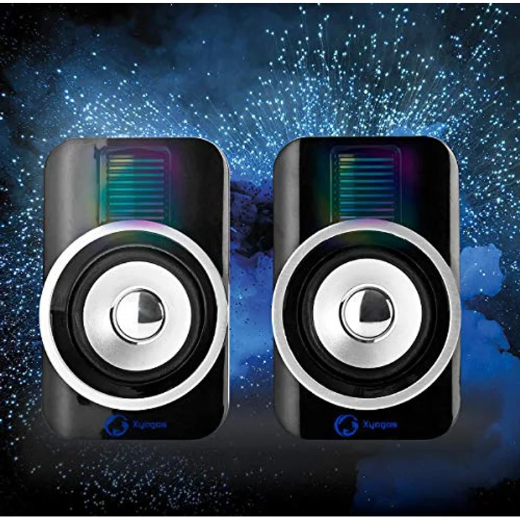 NEDIS GSPR20020BK Gaming-Lautsprecher | 2.0 | RGB | USB-betrieben | 3,5-mm-Klinke | RMS: 10 W – Bild 4