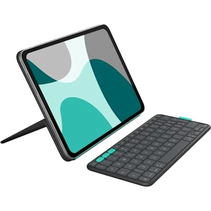 Logitech 920-013397, Tablet Tastatur mit deutscher Tastenbelegung – Bild 1