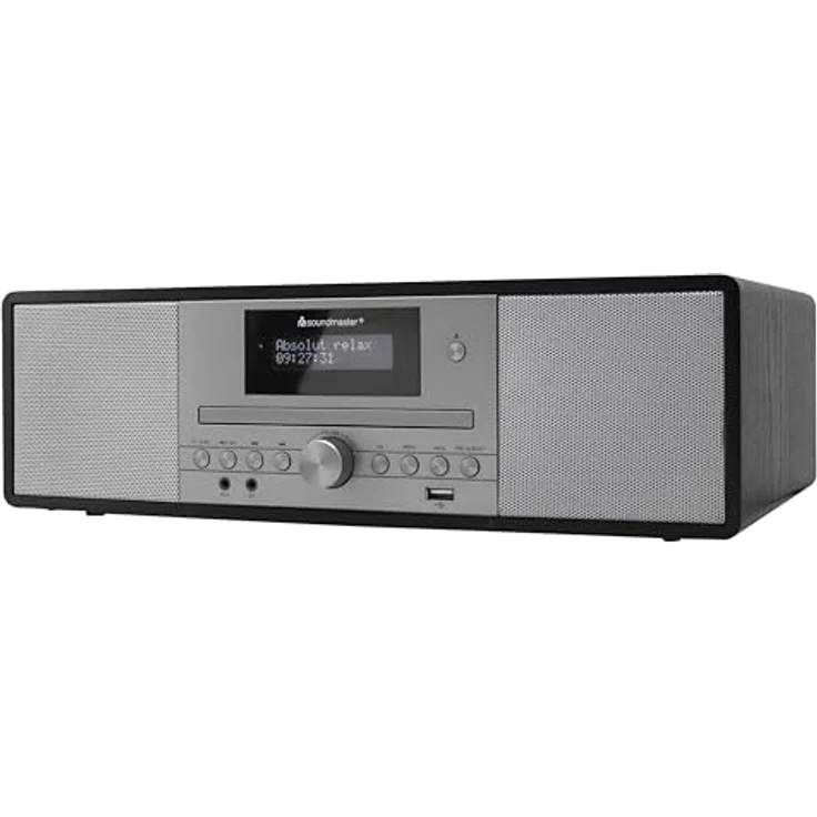 Soundmaster DAB980 DAB+ Radio mit CD Player, schwarz, Digitalradio (DAB), Bluetooth® Empfang, 30 Festsenderspeicher, Equalizer – Bild 3