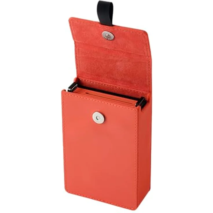 FUJIFILM instax mini Link+™ Printer Case, Orange, Tasche mit Leinenstruktur und Aufklappdeckel für den optimalen Transport – Bild 3
