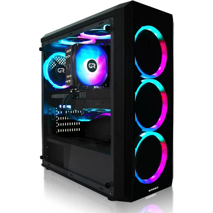 GREED MK2 AMD Desktop Gaming PC, Ryzen 7 5700X, RTX 5060 Ti (8GB), 16GB RAM DDR4, 1TB SSD, Windows 11 Pro