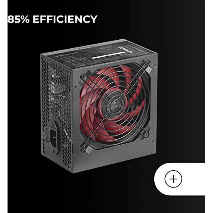 Mars Gaming MPIII650, PC ATX 650W Netzteil, 5 Jahre Garantie, Silent AI-RPM Technologie, 85% Wirkungsgrad, Schwarz – Bild 3