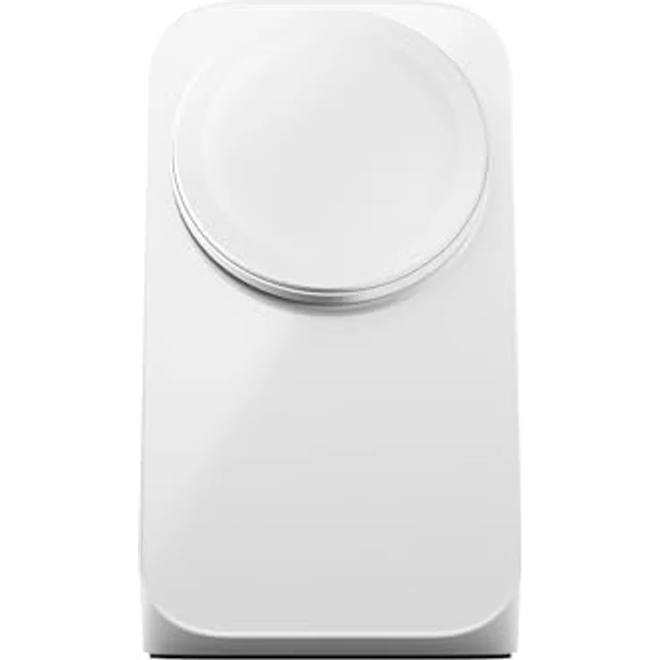 Nomad Stand One V4, 2-in-1 MagSafe Qi2.2 Ladegerät mit 25 W für iPhone & AirPods, Silber – Bild 1
