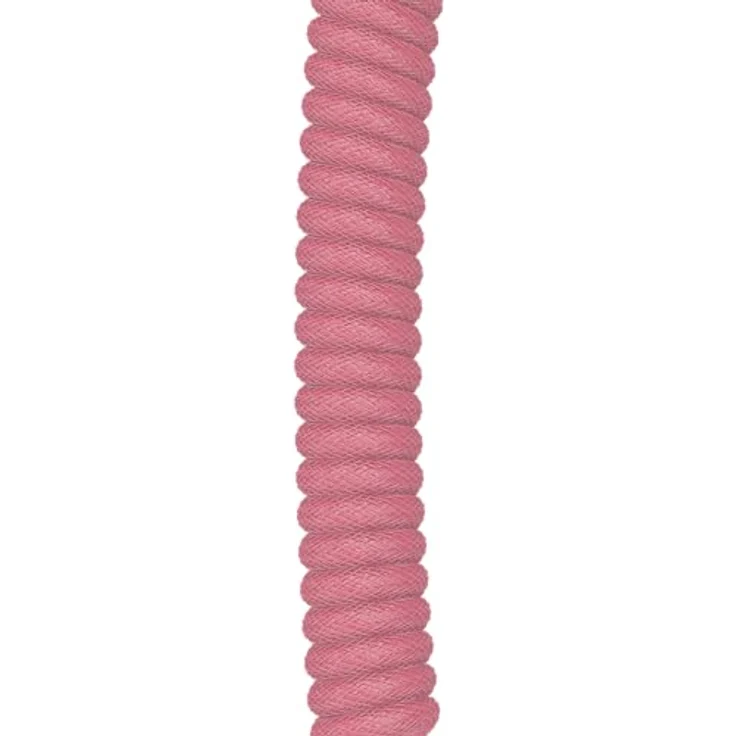 Glorious PC Gaming Race Coiled Cable Prism Pink, USB-C auf USB-A Spiralkabel, USB C Kabel Spiralkabel, Coiled Cable Keyboard – Bild 6