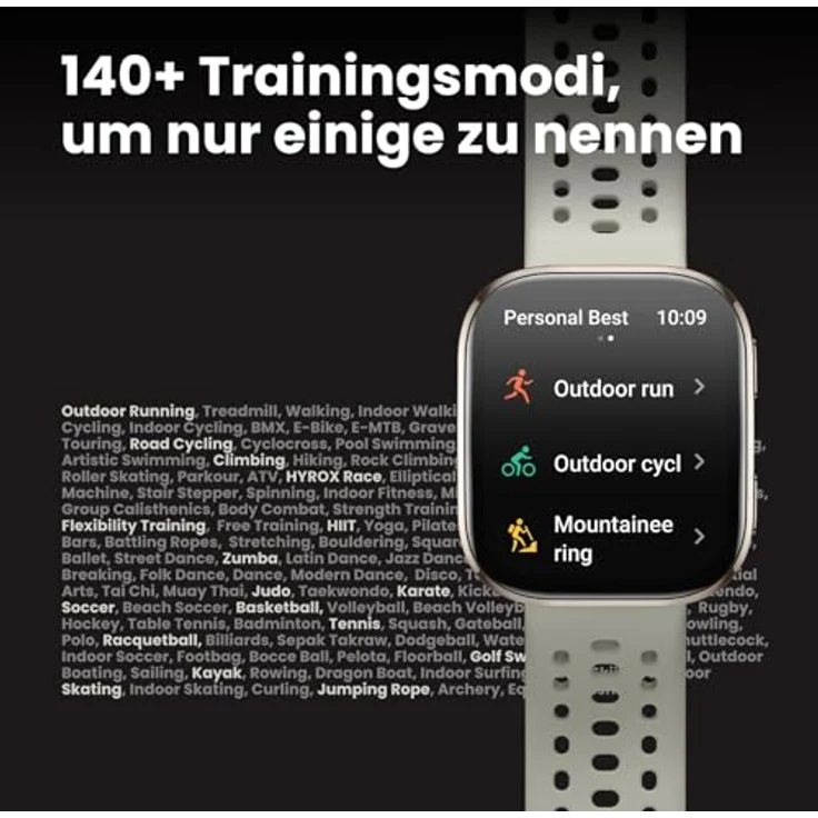 Amazfit Bip 6 Smart Watch, 46mm AMOLED, 14 Tage Akku, GPS, Bluetooth Anruf/Text, 140+ Trainingsmodi, 5 ATM, Rosa – Bild 3