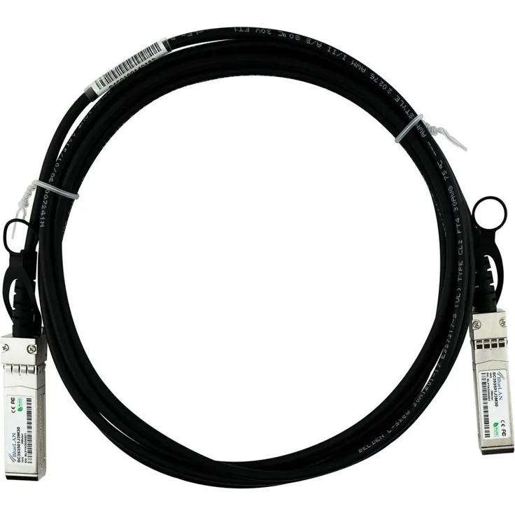 CBO NVIDIA MC3309130-003 kompatibles BlueLAN DAC SFP+ Transceiver, 3m, passive 10G Twinaxial Kupfer-Variante, Schwarz/Silber