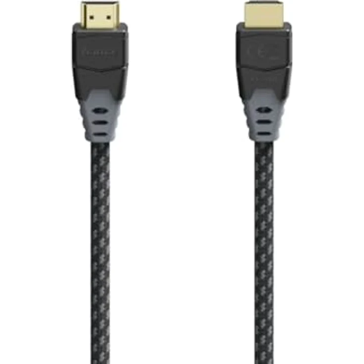 Hama 205445 High Speed HDMI-Kabel, Männlich Gerade, 48 Gbit/s, 8K, 1,5 m, vergoldet, Schwarz – Bild 1