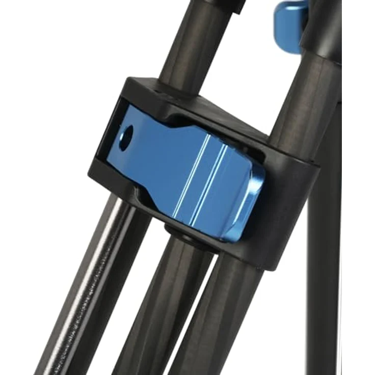 Sirui SQ100 Rapid System Stativset, Carbon Stativ mit Flip-Lock Höhenverstellung und VHS-18 Fluidkopf, maximale Tragfähigkeit 25 kg, schwarz – Bild 4