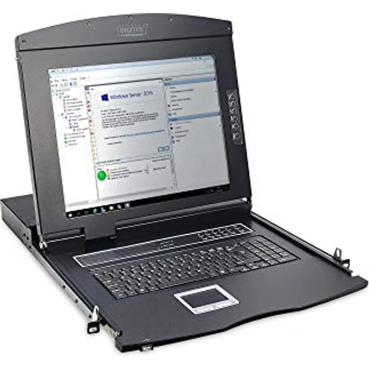 Digitus DS-72210-1CH KVM-Konsole, 17" TFT mit VGA 1280 x 1024 Pixel, modular und kostensparend – Bild 9
