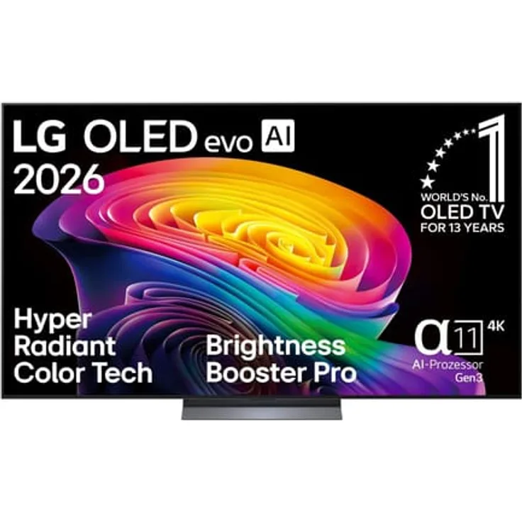 LG OLED77C69LB 77 Zoll 4K OLED evo TV mit Brightness Booster Pro, α11 Gen3 AI-Prozessor, Dolby Vision & Atmos, Filmmaker Mode