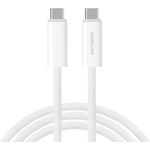 4Smarts USB-C auf USB-C Kabel PremiumCord, 1,5 m, 240 W mit E-Mark-Chip, Weiß, Hochgeschwindigkeits-Datenübertragung 10 Gbps