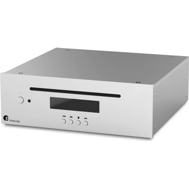 Pro-Ject CD Box DS3, CD-Player mit Slot-in Mechanismus, silber, inkl. Fernbedienung und hochauflösendem Dot-Matrix Display