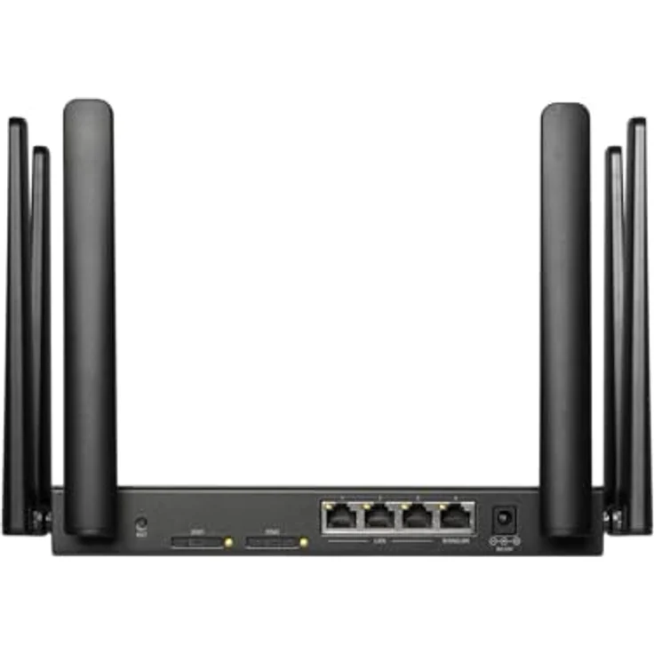 Edimax WL-Router 5G-8649AX, 5G NR AX1800 Business WiFi Router mit bis zu 1775 Mbit/s, automatischer Ausfallsicherung, MU-MIMO, Schwarz – Bild 4