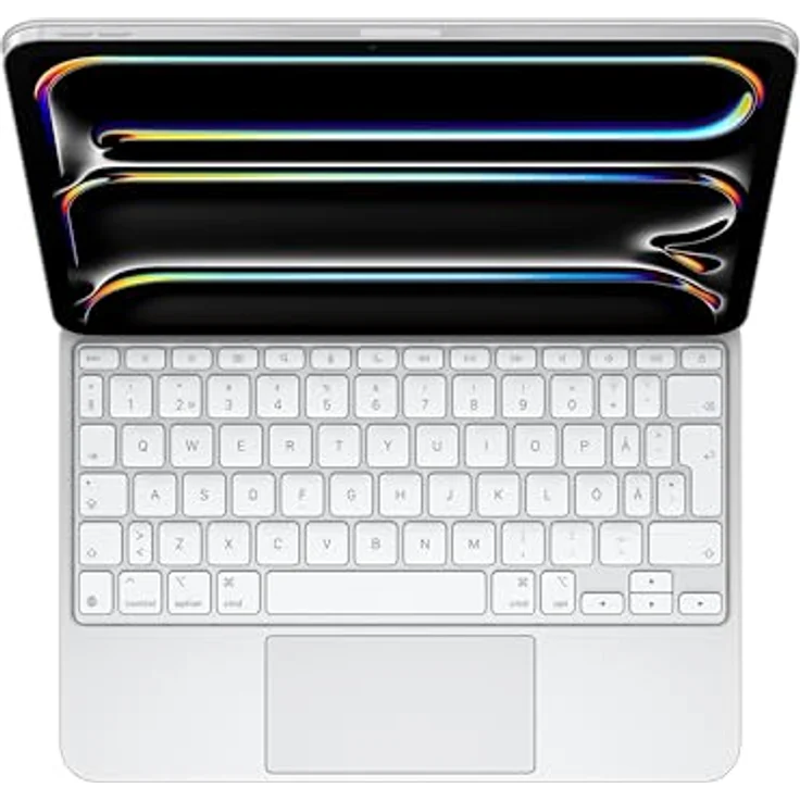 Apple Magic Keyboard für iPad Pro 11 M4, schwedisches QWERTY Layout, weiß – Bild 5